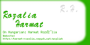 rozalia harmat business card